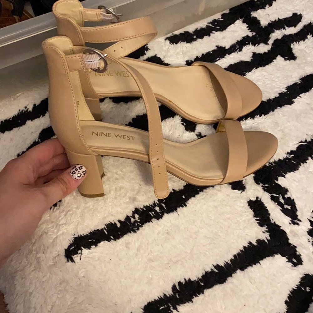 Peep toe heels